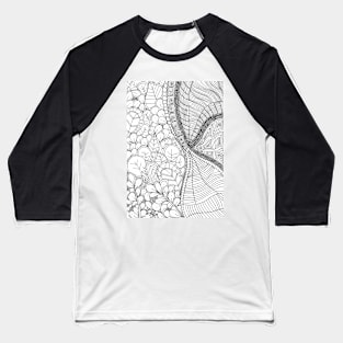 Abstract illustration hand draw nature, flower, abstract Baseball T-Shirt